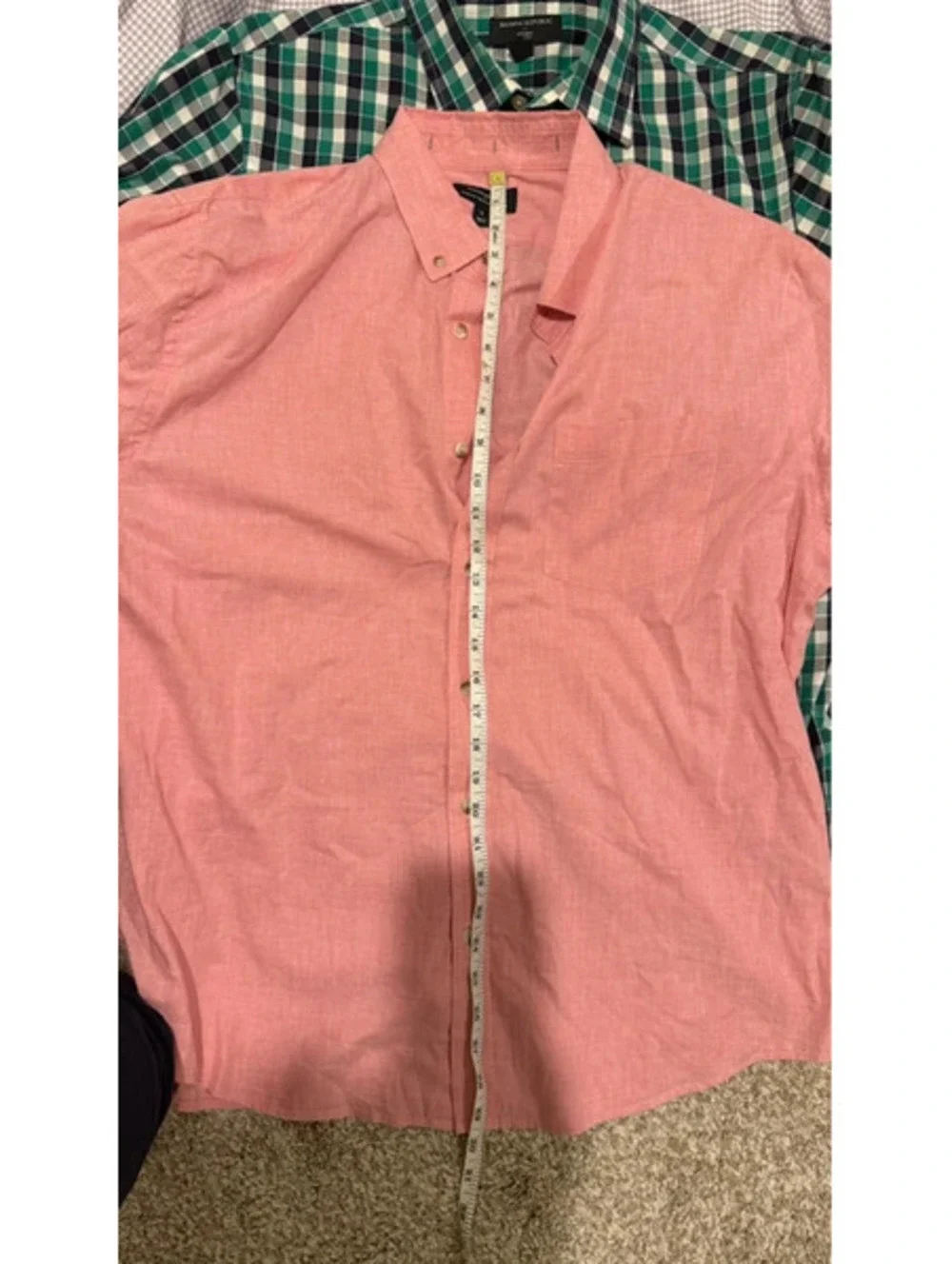 Banana Republic Shirt Lot 6 L Slim Cotton Non-Iron